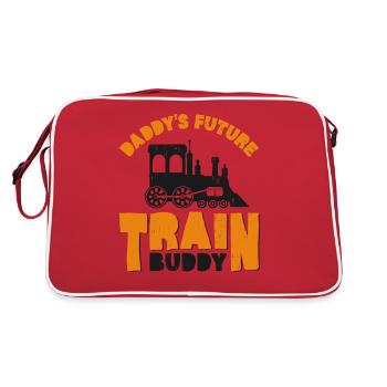 Steam Train Driver Trainspotting - Retro Bag - red/white - Back