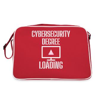 Cybersecurity - IT Security Computer Scientists - Retro Bag - red/white - Back