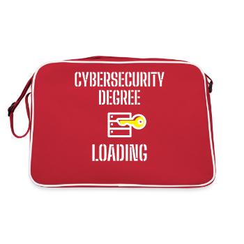 Cybersecurity - IT Security Computer Scientists - Retro Bag - red/white - Back