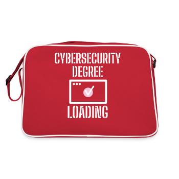 Cybersecurity - IT Security Computer Scientists - Retro Bag - red/white - Back