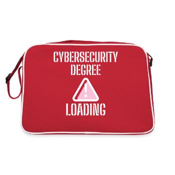 Cybersecurity - IT Security Computer Scientists - Retro Bag - red/white - Back