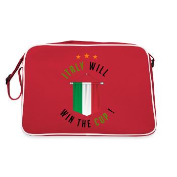 Italy Will Win The Cup ! - Sac Retro - rouge/blanc - Dos