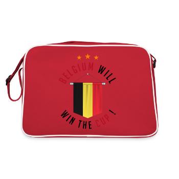 Belgium Will Win The Cup ! - Sac Retro - rouge/blanc - Dos