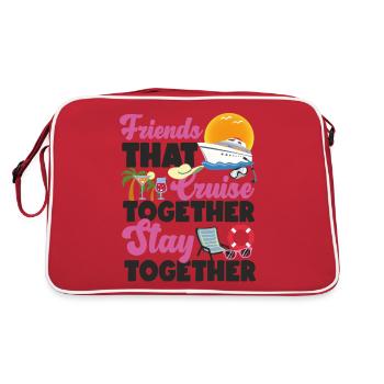 Cruise Ship Vacation Friends - Retro Bag - red/white - Back
