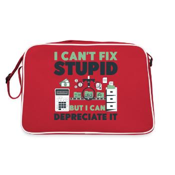Accountant Bookkeeper Accounting I - Retro Bag - red/white - Back
