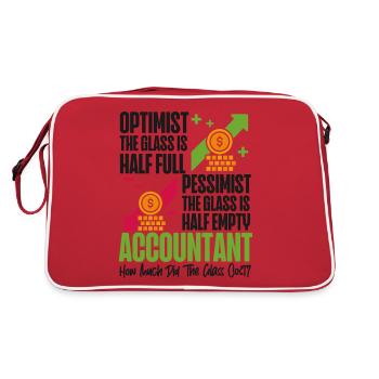 Comptable Comptable Comptable - Sac Retro - rouge/blanc - Dos
