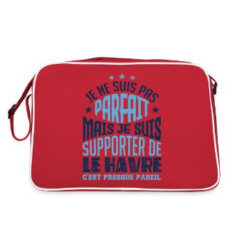 FANS DE LE HAVRE - Sac Retro - rouge/blanc - Dos