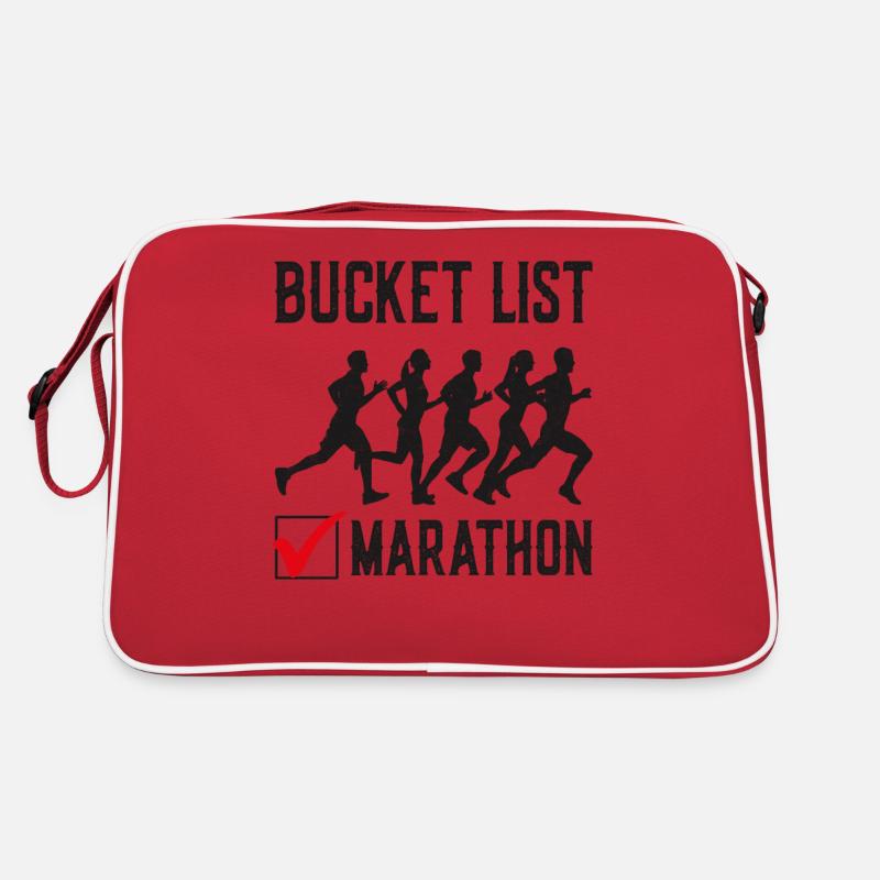 Running Runner Half Marathon Retro Tasche