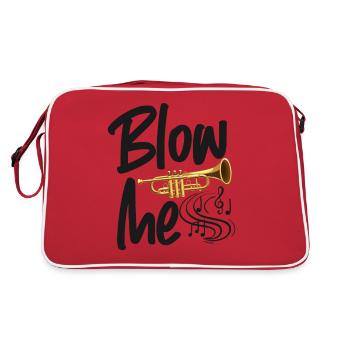 Le trompettiste me souffle - Sac Retro - rouge/blanc - Dos
