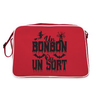 Un bonbon ou un sort - Sac Retro - rouge/blanc - Dos
