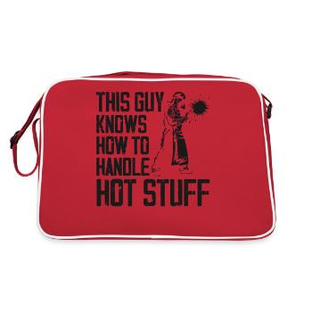 Welder Welding Vintage This Guy - Retro Bag - red/white - Back