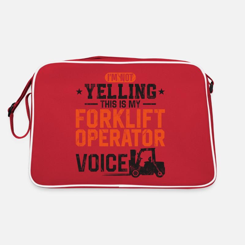 Certified Forklift Truck Operator Retro Tasche
