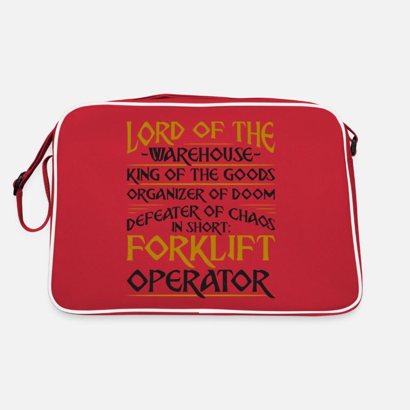 Certified Forklift Truck Operator Retro Tasche