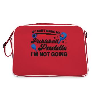 Pickleball si je ne peux pas apporter mon - Sac Retro - rouge/blanc - Dos