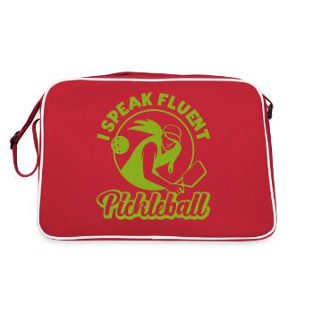 Pickleball Retro Je parle couramment - Sac Retro - rouge/blanc - Dos