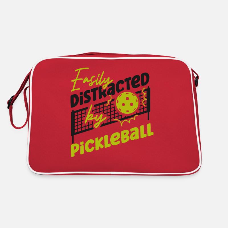 Pickleball Easily Distracted By Retro Tasche