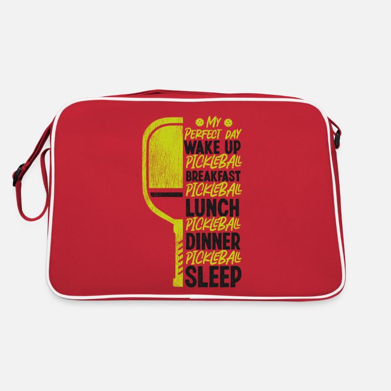 Pickleball Vintage Ma journée parfaite Sac Retro