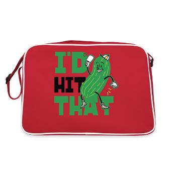 Pickleball Pickle I'd Hit That - Retro Bag - red/white - Back