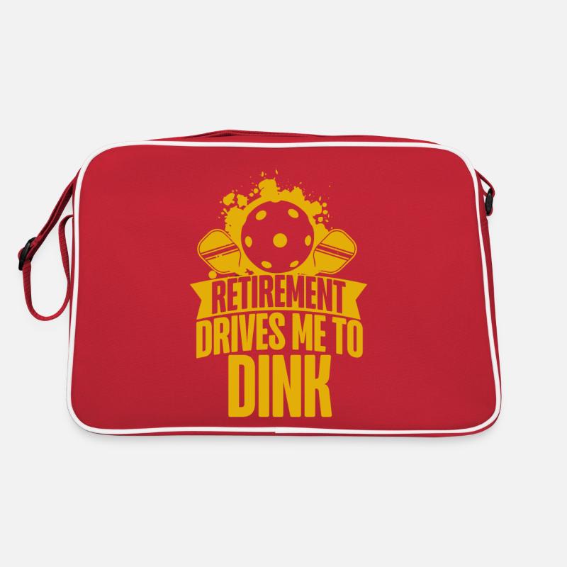 Pickleball Pun Retired Retirement Retro Tasche