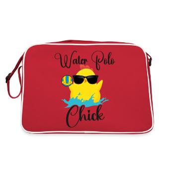 Water Polo Chicken Girl Water Polo - Retro Tasche - Rot/Weiß - Hinten