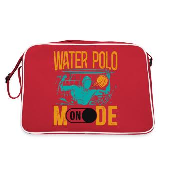 Water Polo Water Polo Mode On - Retro Tasche - Rot/Weiß - Hinten