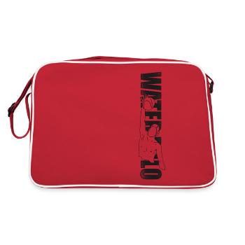 Water Polo Vintage Water Polo - Retro Tasche - Rot/Weiß - Hinten