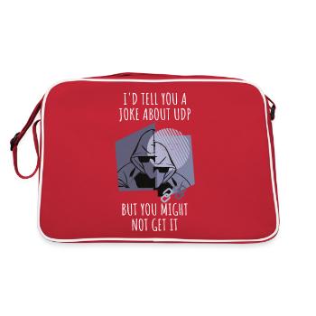 Cybersecurity - IT Security Computer Scientist - Retro Bag - red/white - Back