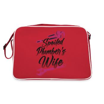 Plomberie Femme plombier gâtée - Sac Retro - rouge/blanc - Dos