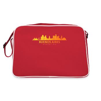 Buenos aires argentina, argentinian - Retro Tasche - Rot/Weiß - Hinten