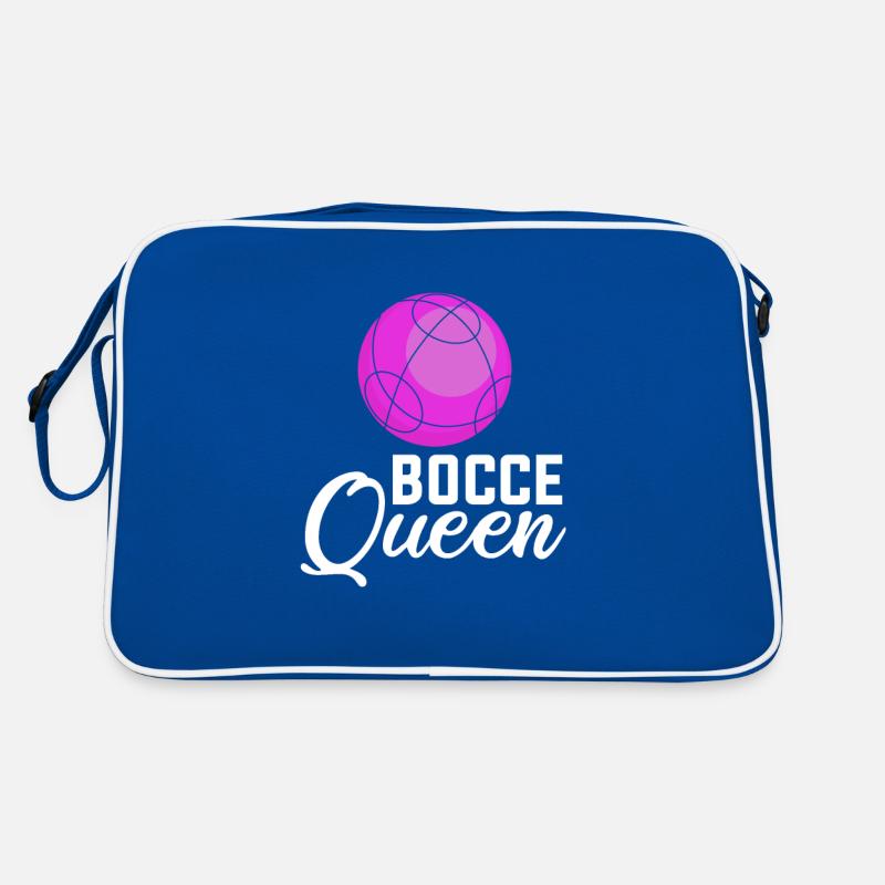 Bocce queen, bocce ball Retro Tasche