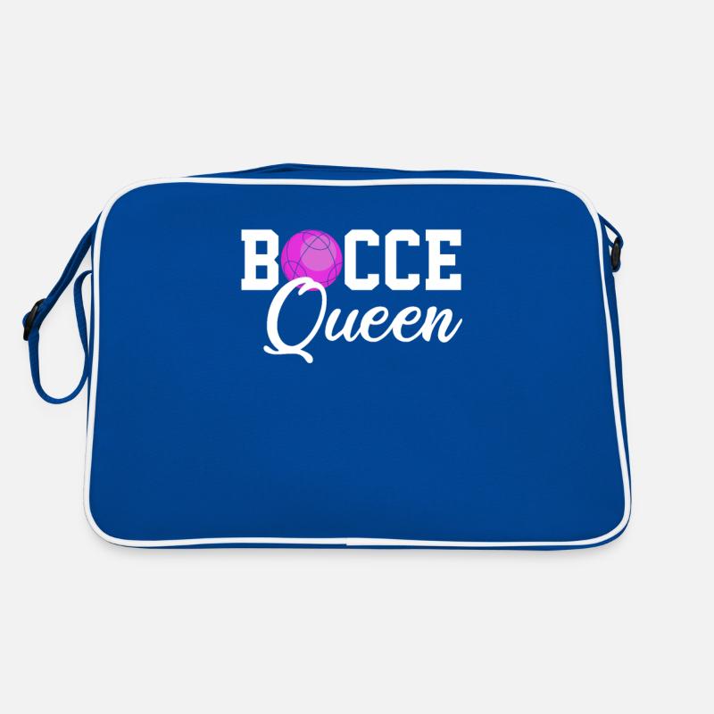 Bocce queen, bocce ball Retro Tasche