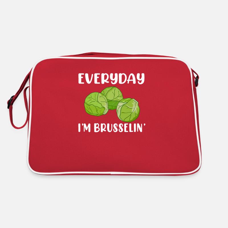 i'm brusselin, brussel sprout Retro Tasche