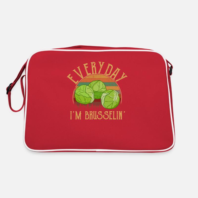 i'm brusselin, brussel sprout Retro Tasche