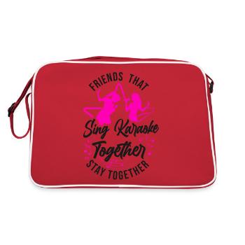 Karaoke Singer Friends That Sing - Retro Bag - red/white - Back