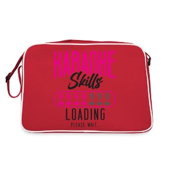 Karaoke Singer Karaoke Skills - Retro Tasche - Rot/Weiß - Hinten