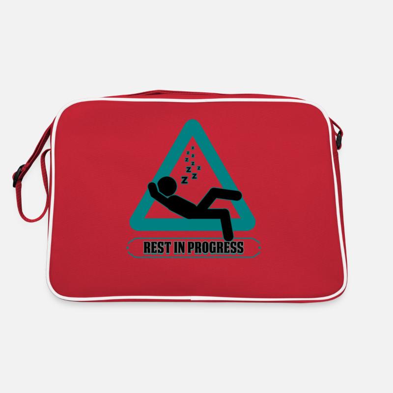 Sleephead Humor Rest in Progress Fun Naptime Gift Retro Bag