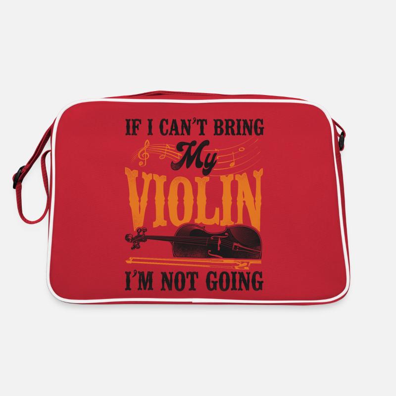 Violon Violoniste Vintage Si I - Sac Retro - rouge/blanc