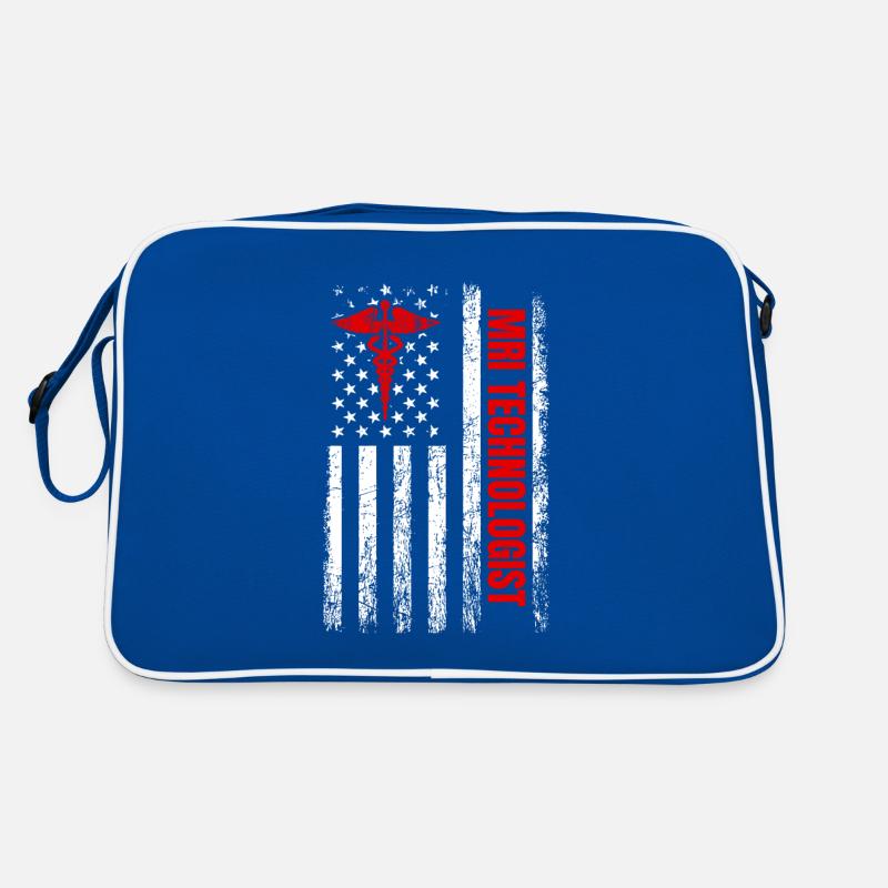 MRI Technologist American Flag, Radiologic MRI tec Retro Tasche