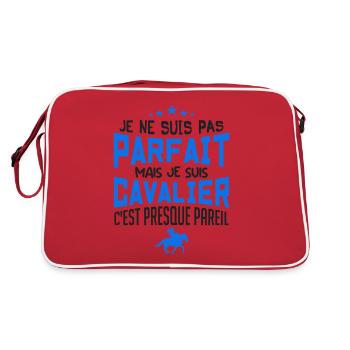 pas parfait mais cavalier - Sac Retro - rouge/blanc - Dos