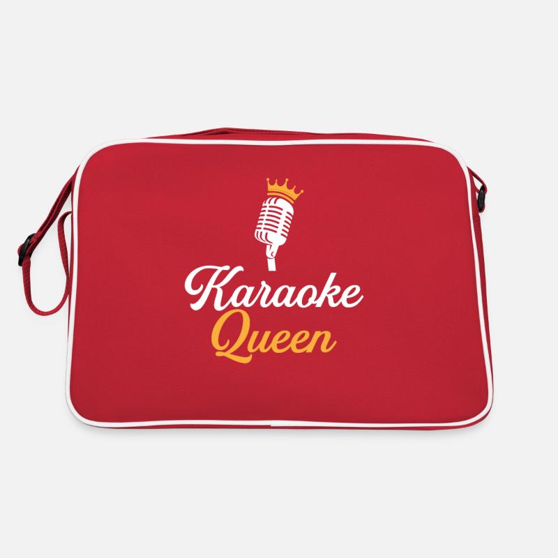 karaoke queen, karaoke Retro Tasche