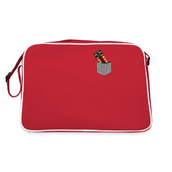 Drag Racing Race Car Race Track - Retro Bag - red/white - Back
