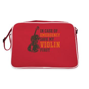 Violoniste en cas de - Sac Retro - rouge/blanc - Dos