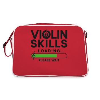 Violin Violinist Violin Skills - Retro Tasche - Rot/Weiß - Hinten