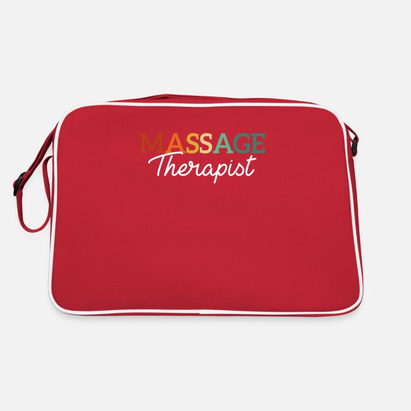 Massage Therapist - Retro Tasche - Rot/Weiß