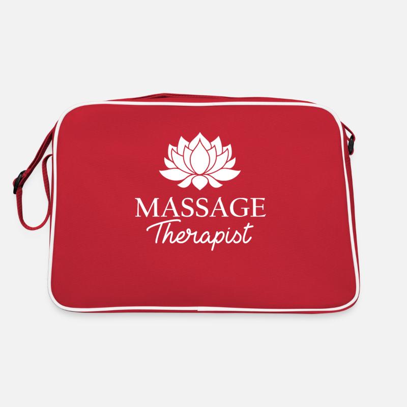 Massage Therapist - Retro Tasche - Rot/Weiß
