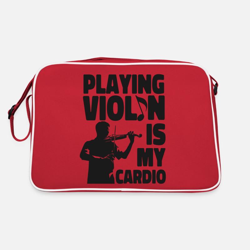Violoniste violoniste jouant du violon est Sac Retro
