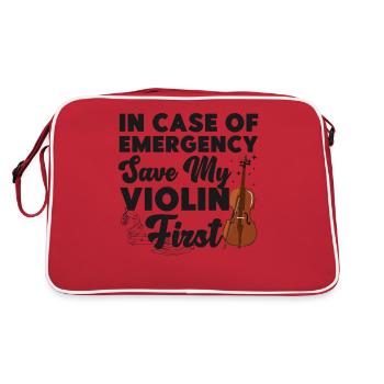Violoniste En Cas De - Sac Retro - rouge/blanc - Dos