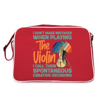 Violoniste de violon que je ne fais pas - Sac Retro - rouge/blanc - Dos