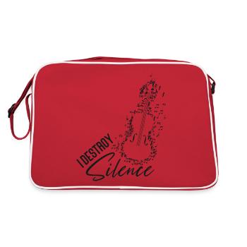 Violoniste de violon I Destroy Silence - Sac Retro - rouge/blanc - Dos