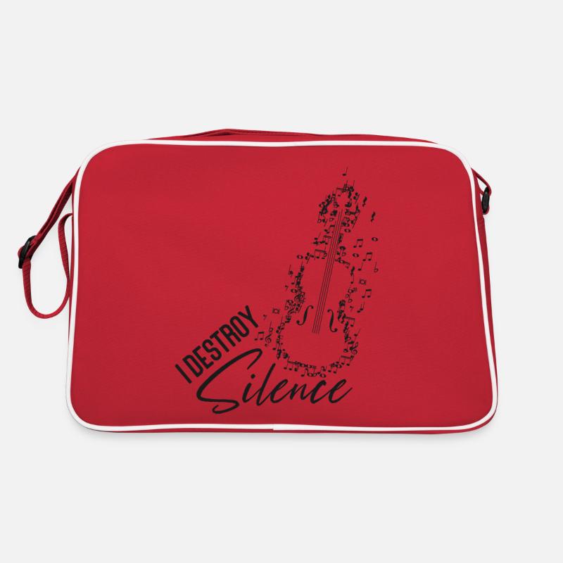 Violoniste de violon I Destroy Silence Sac Retro